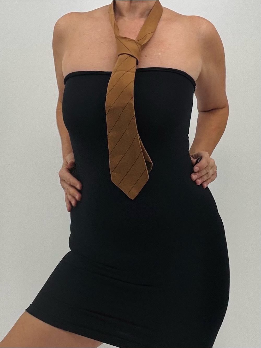 Versace Vintage 80s Minimalist Classic Cotton Silk Menswear Necktie Tie Unisex